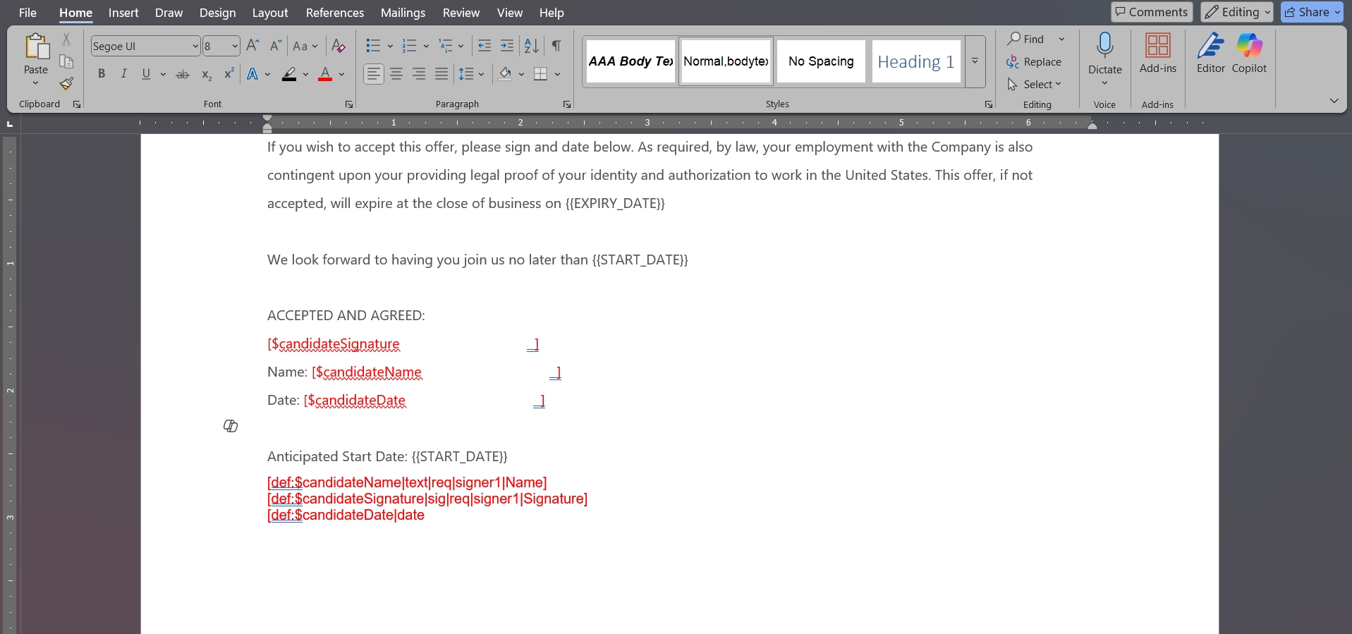 Text Tags